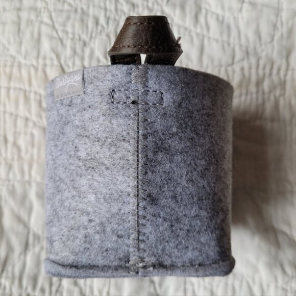 Thirty-One Dreamkeeper Mini Bin Brushed Whisper Grey Elephant Faux Leather Loop - Picture 6 of 12